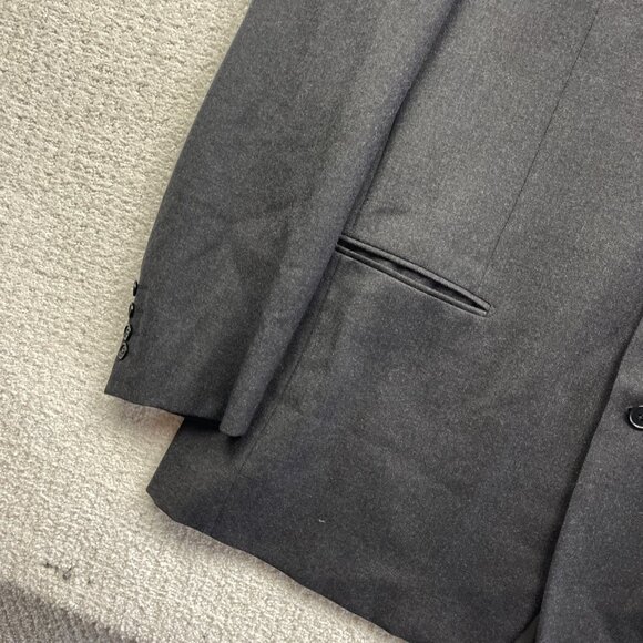 PAL ZILERI Blazer Mens 54R Dark Grey 100% Wool Super 100s Suit Jacket Italy Made - Picture 3 of 15